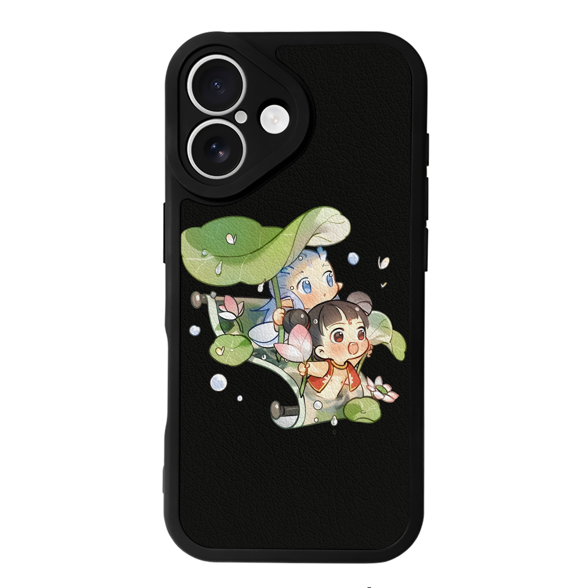（画像用） Ne Zha 2 ナタ 魔童の大暴れ 【iPhone 16シリーズ対応】シリコンスマホケース（レザー調） 材質：シリコン